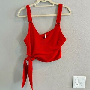 Women’s Free People Paisley Pop Cropped Tank Top Medium